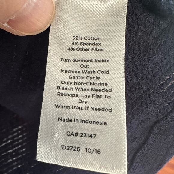 T by Talbots Navy Blue Cardigan Sweater Drawstring Athleisure Travel Loungewear - Picture 7 of 7